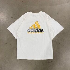 Vintage‎ Adidas Basketball 90s 3 Stripes T-Shirt Size L